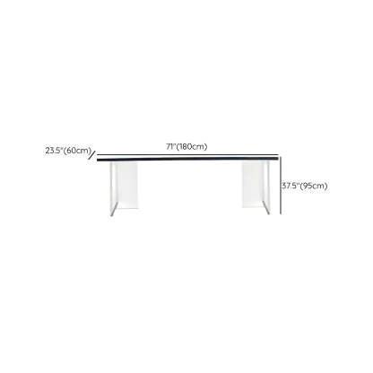 Modern Black and White Counter Height Bar Table