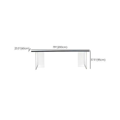 Modern Black and White Counter Height Bar Table