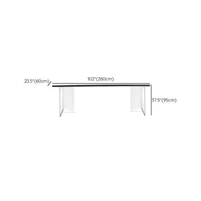 Modern Black and White Counter Height Bar Table