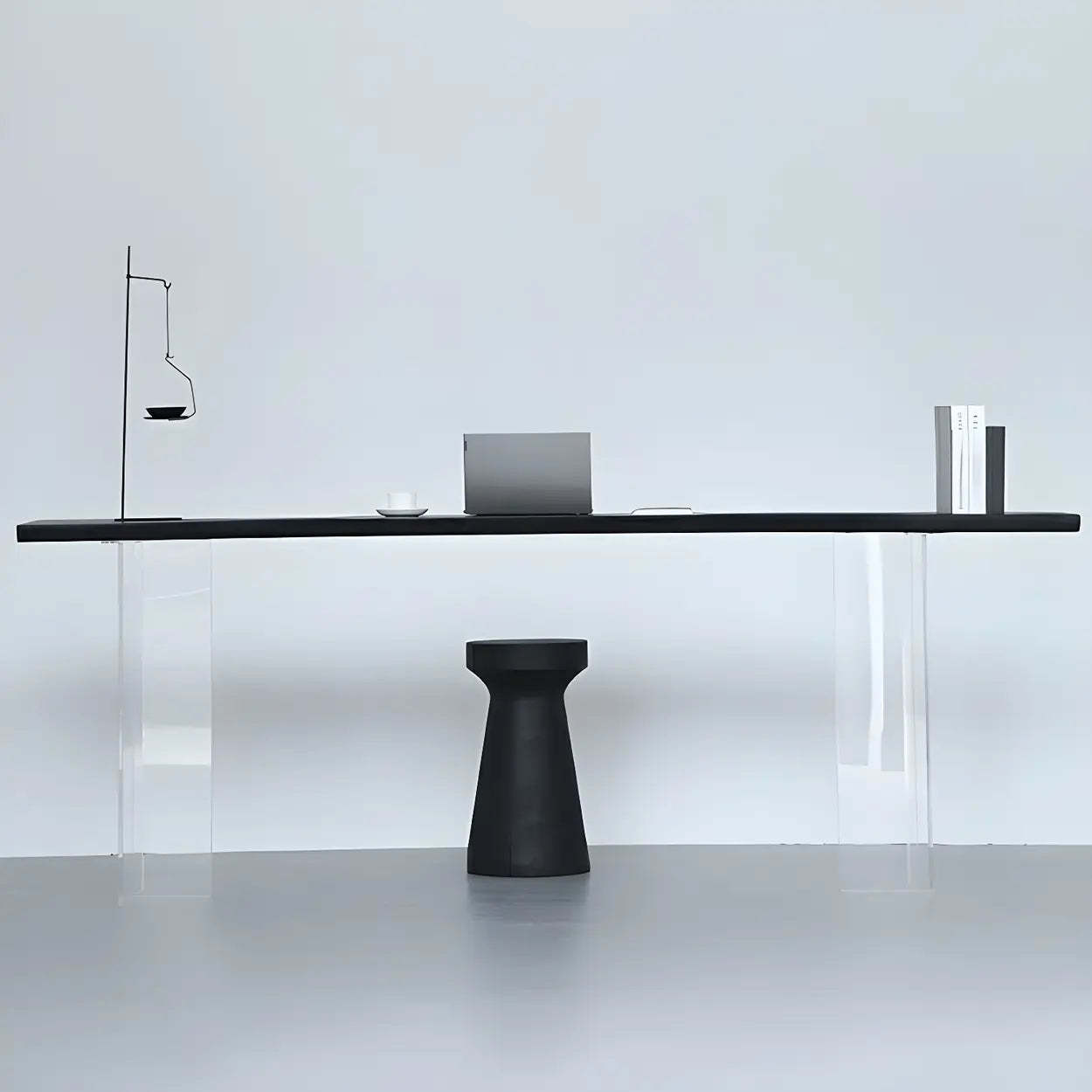 Modern Black and White Counter Height Bar Table — Table Only