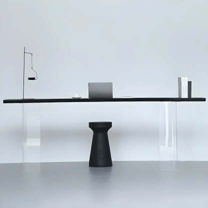 Modern Black and White Counter Height Bar Table — Table Only