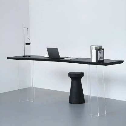 Modern Black and White Counter Height Bar Table — Table Only