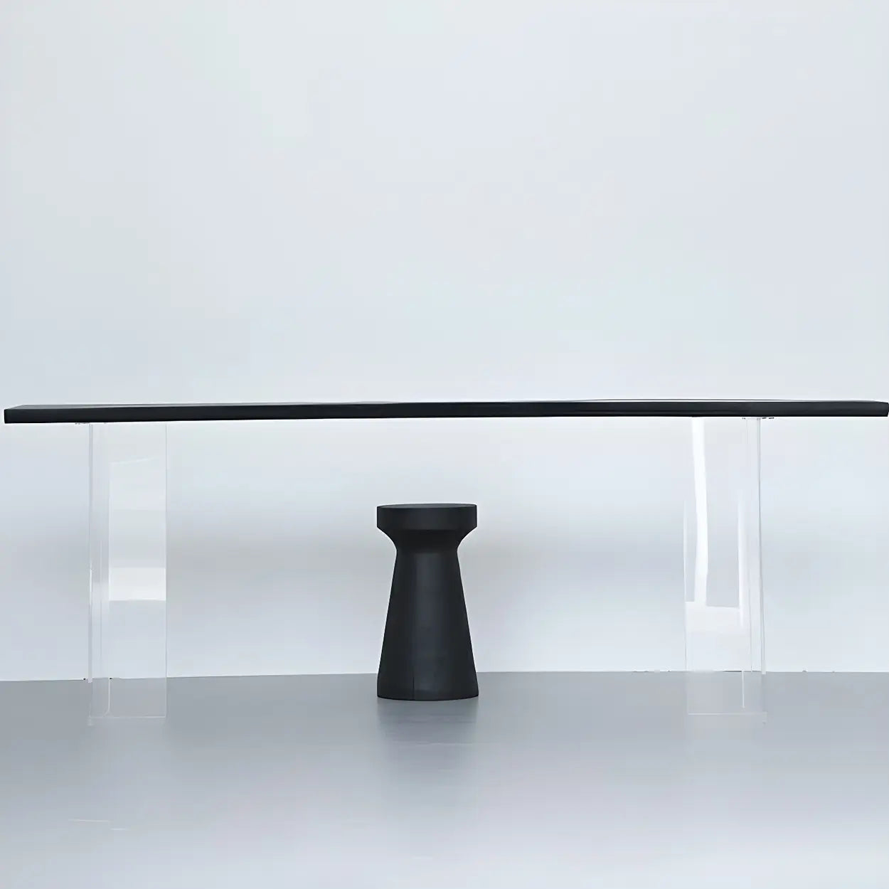 Modern Black and White Counter Height Bar Table — Table Only