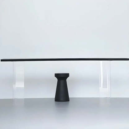 Modern Black and White Counter Height Bar Table — Table Only