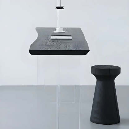 Modern Black and White Counter Height Bar Table — Table Only