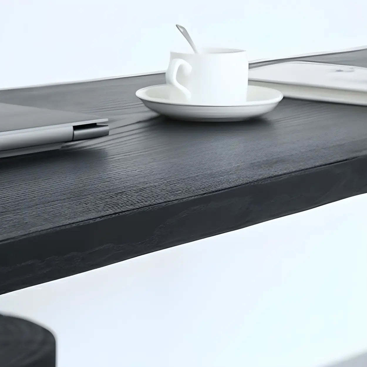 Modern Black and White Counter Height Bar Table — Table Only