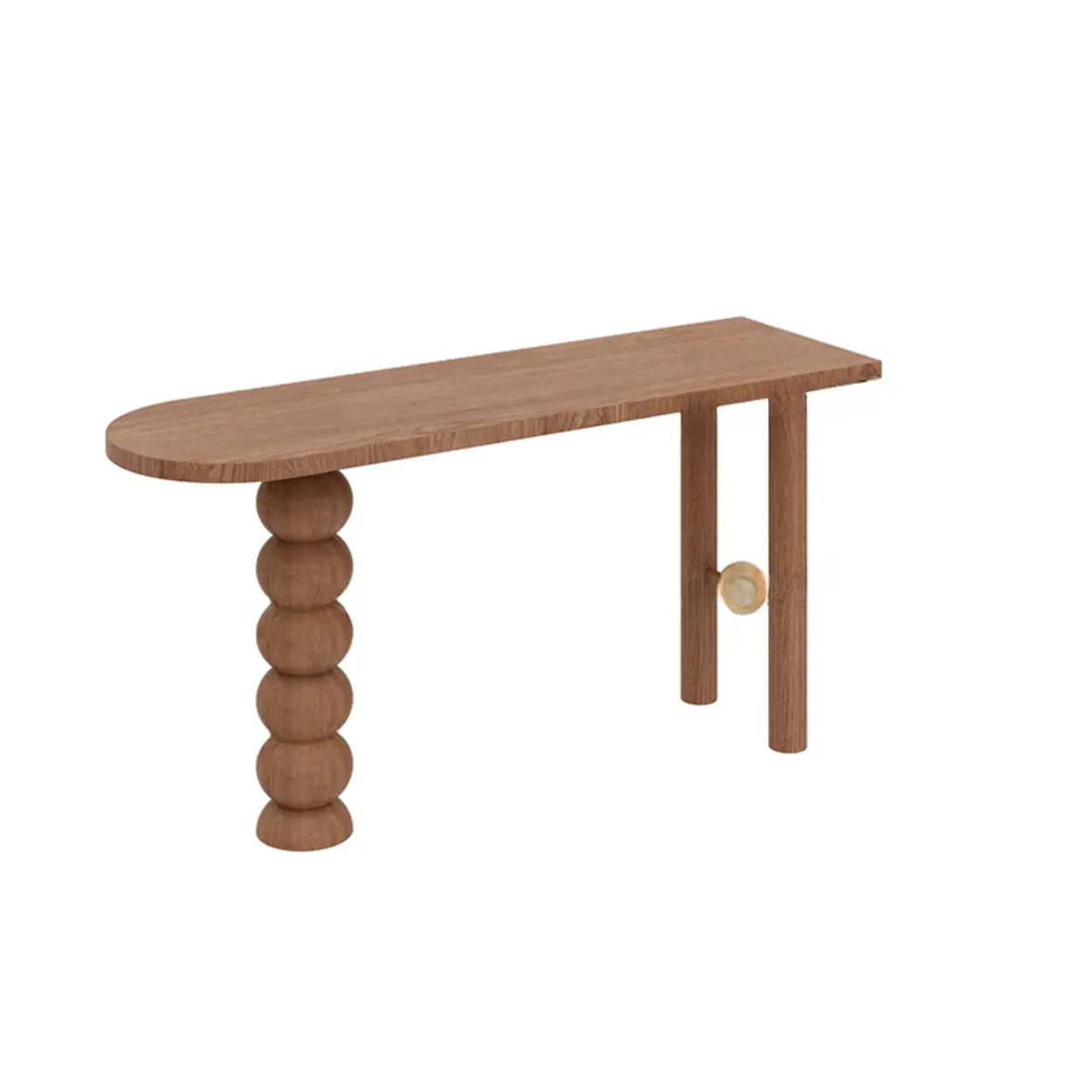 Sculpted Globe Base Contemporary Black Bar Table — Black / Table Only