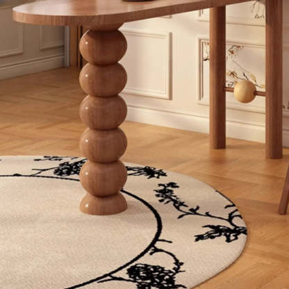 Sculpted Globe Base Contemporary Black Bar Table — Coffee / Table Only
