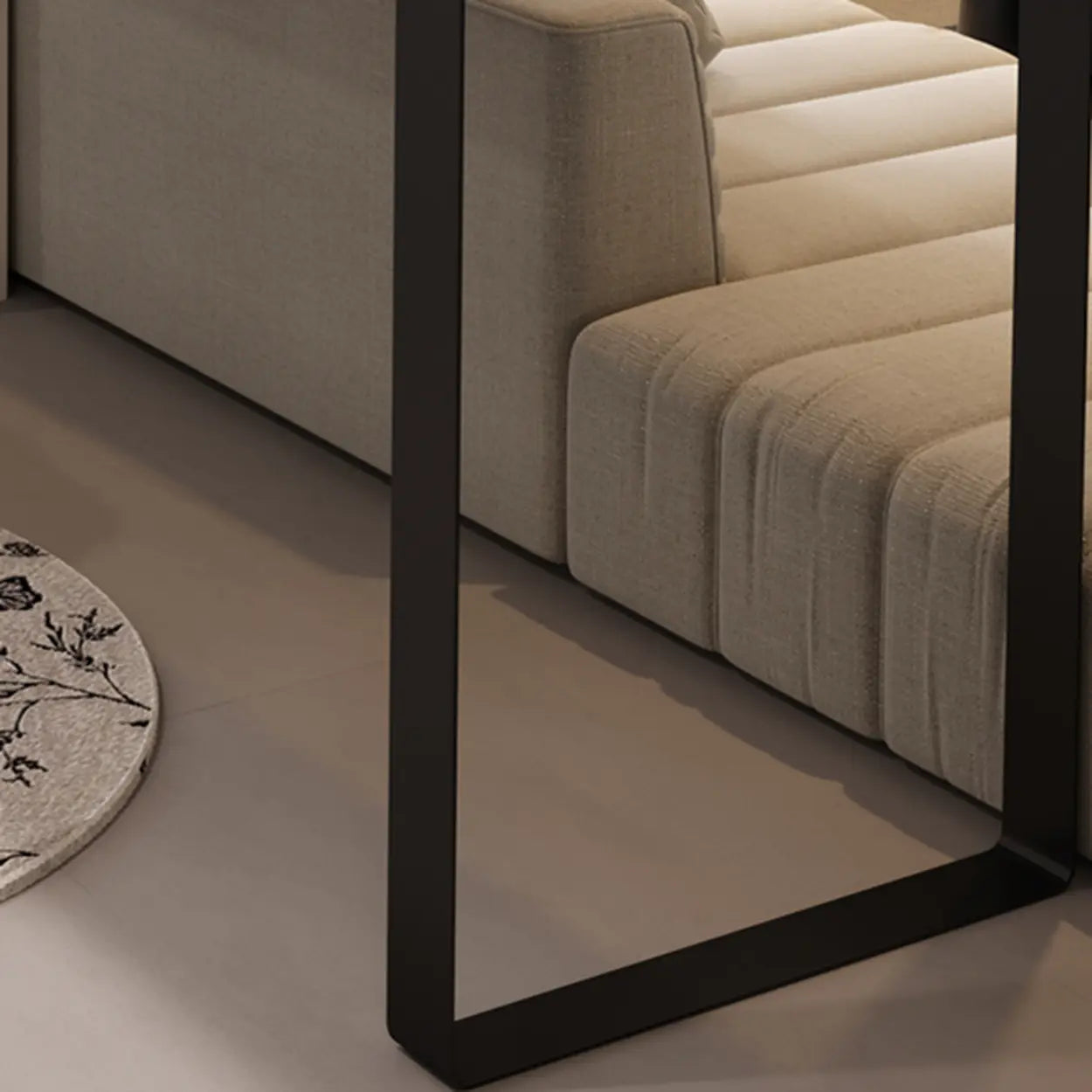 Modern Black Bar Table with Shelves