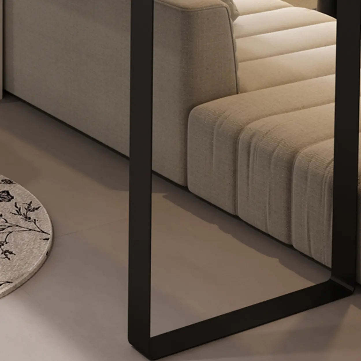 Modern Black Bar Table with Shelves