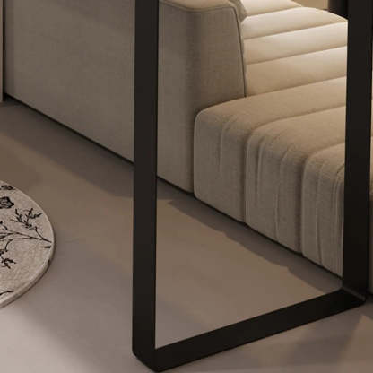 Modern Black Bar Table with Shelves