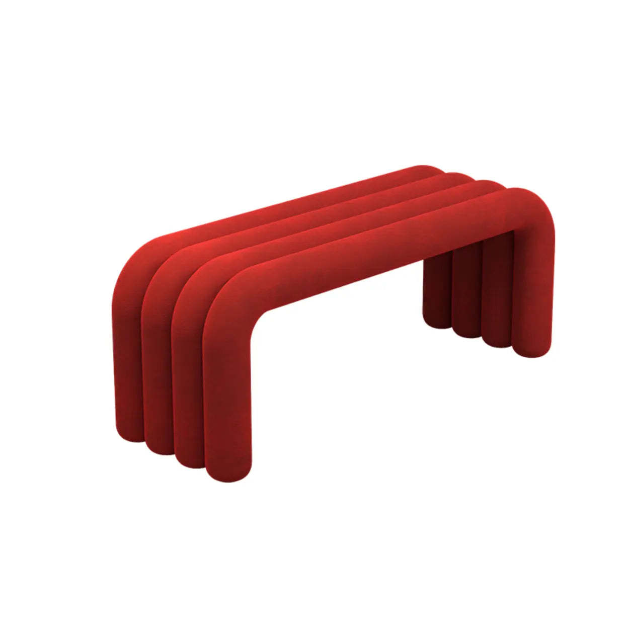 Black fabric storage shoe benches - modern — 31.5" L x 12" W x 16" H / Red