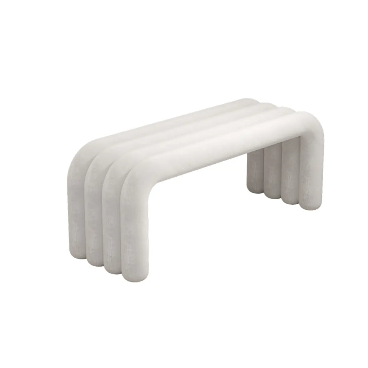 Modern Black Entryway Bench with Shoe Storage — White