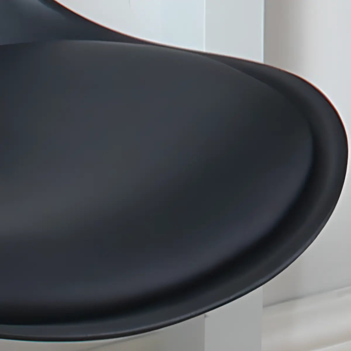 Modern Black Ergonomic Adjustable Stool with Wheels