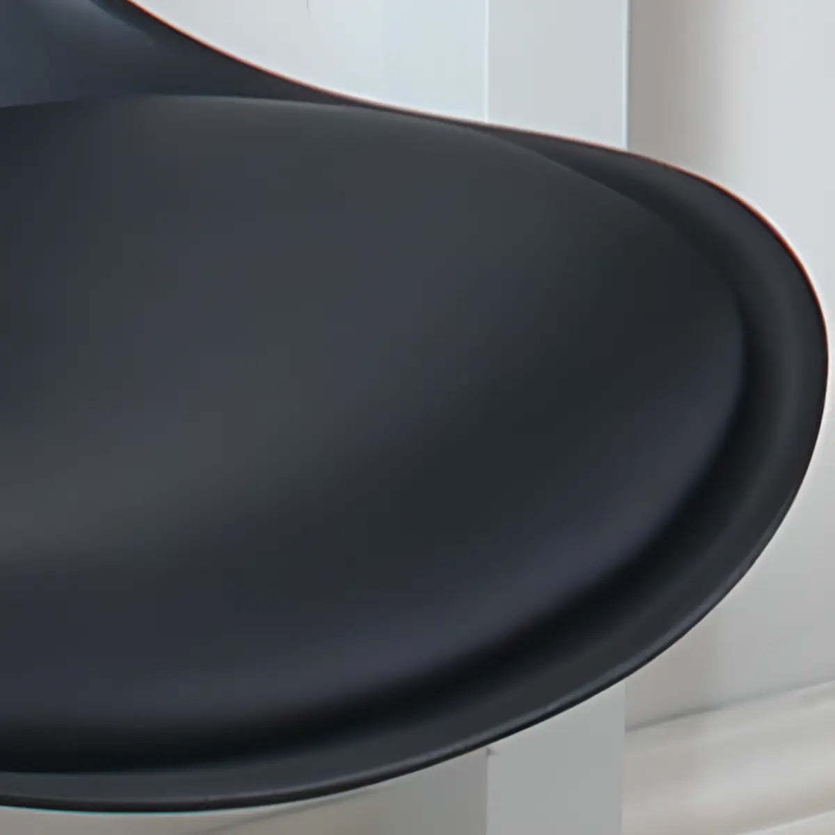 Modern Black Ergonomic Adjustable Stool with Wheels