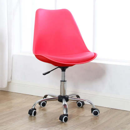 Modern Black Ergonomic Adjustable Stool with Wheels