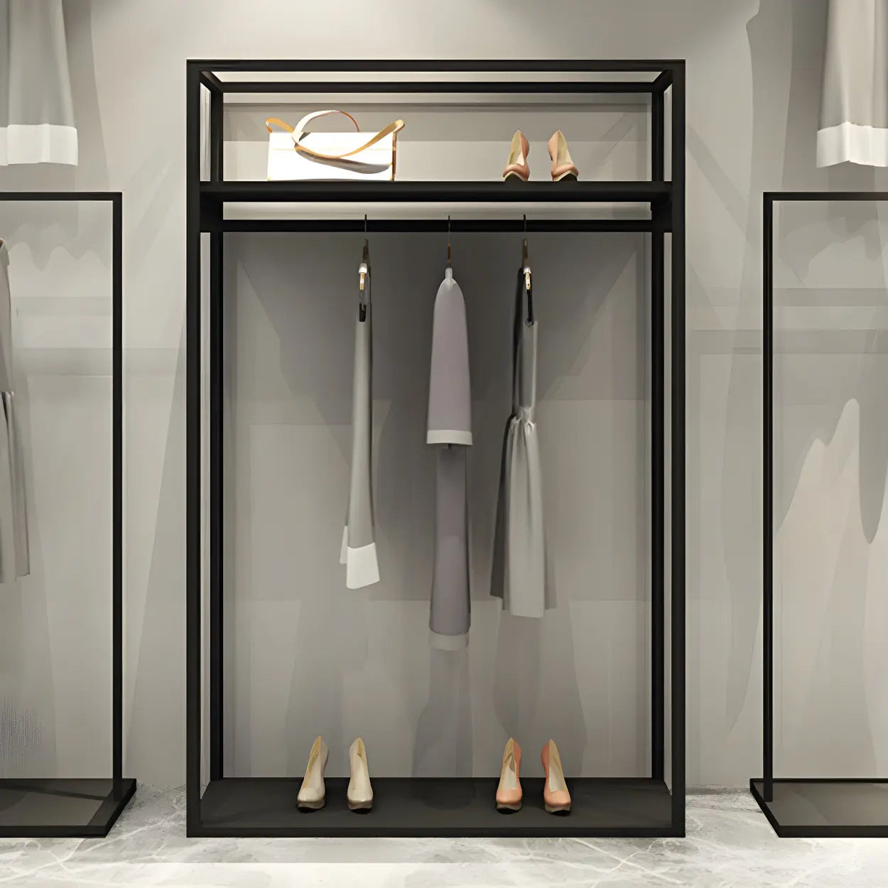 Metal Freestanding Garment Display Rack