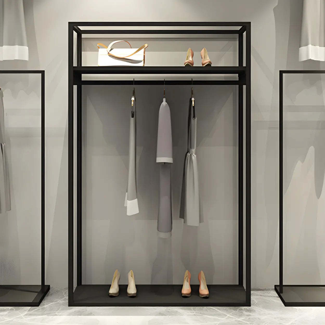 Metal Freestanding Garment Display Rack