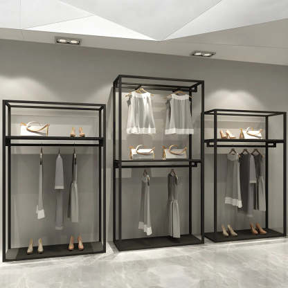 Metal Freestanding Garment Display Rack
