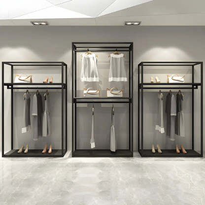Metal Freestanding Garment Display Rack