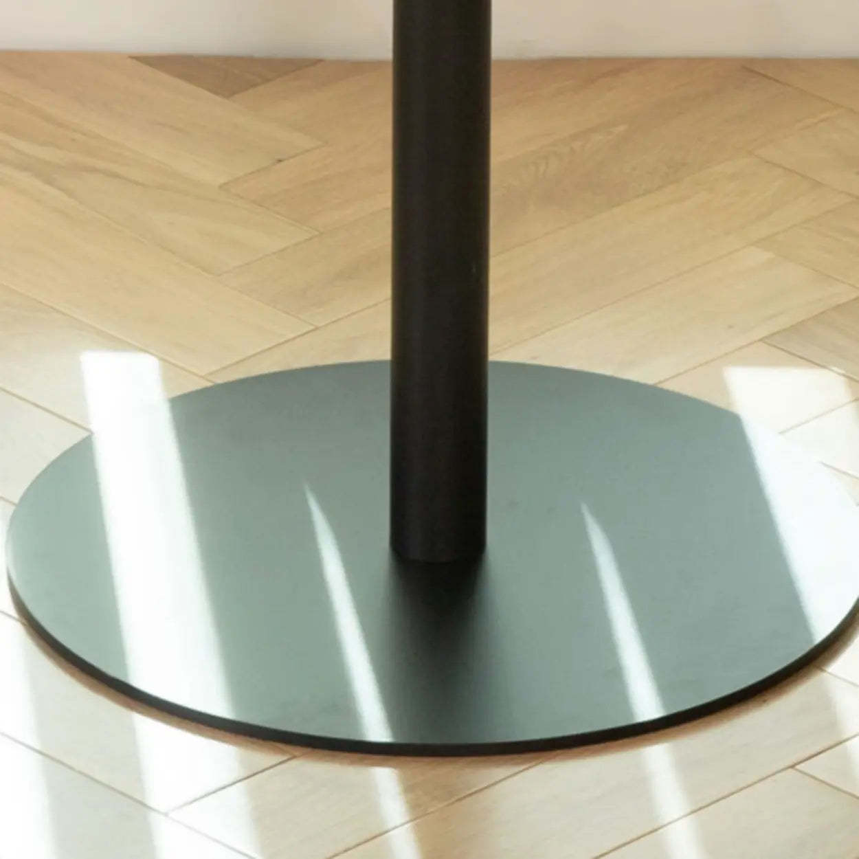 Modern Black Square Bistro Counter Height Bar Table — Free Form / Table Only