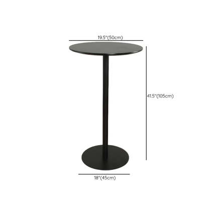 Modern Black Square Bistro Counter Height Bar Table — Square / Table Only