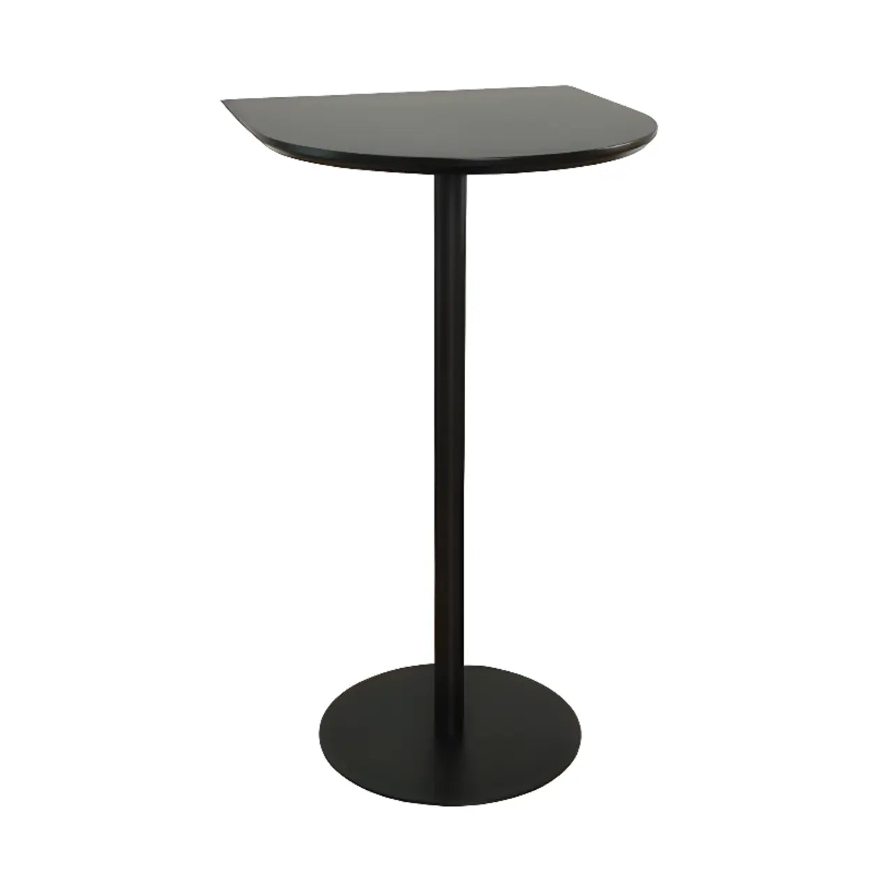 Modern Black Square Bistro Counter Height Bar Table — Round / Table Only