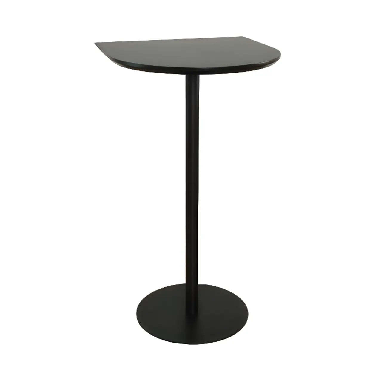 Modern Black Square Bistro Counter Height Bar Table — Round / Table Only