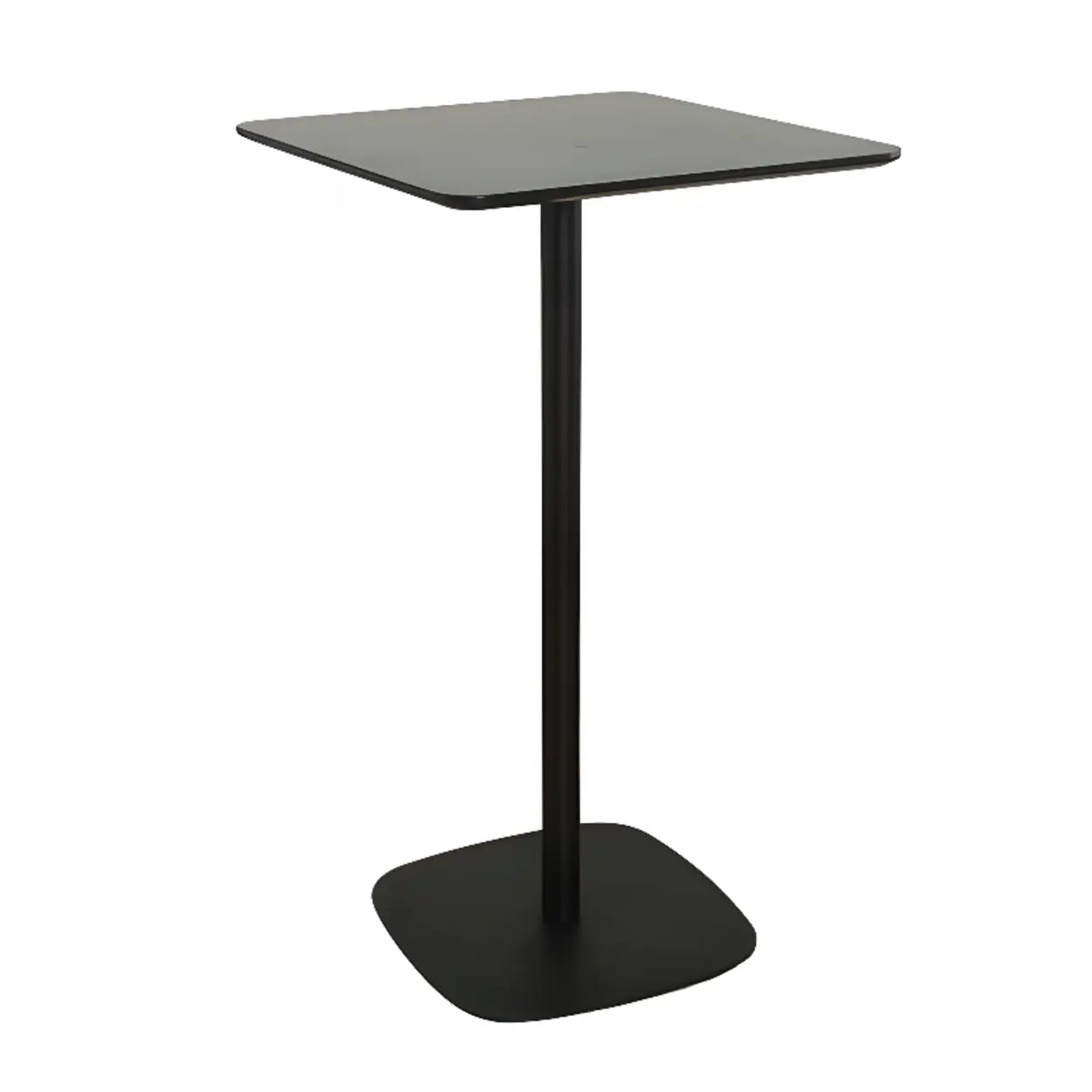 Modern Black Square Bistro Counter Height Bar Table — Square / Table Only