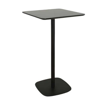 Modern Black Square Bistro Counter Height Bar Table — Square / Table Only