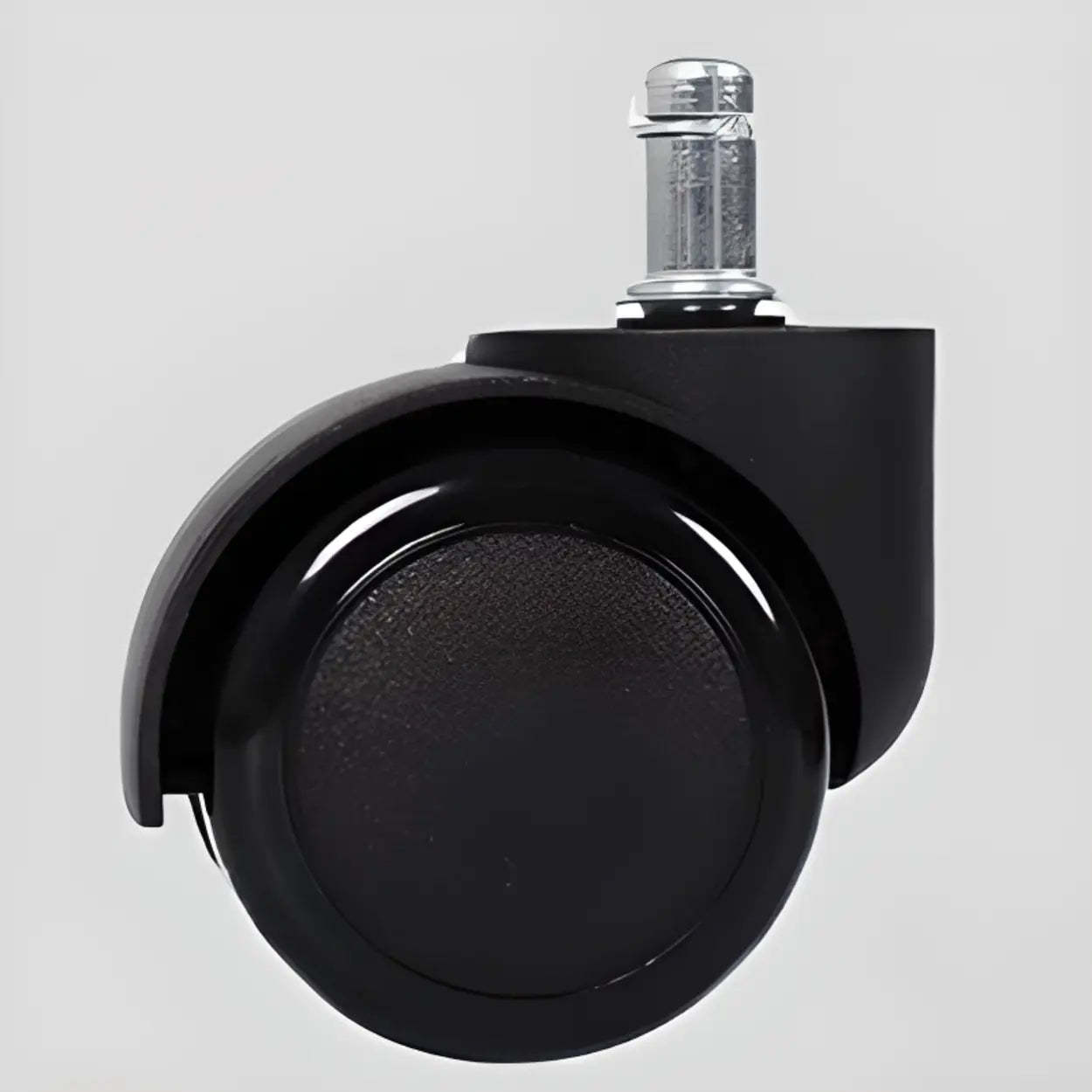 Modern Blue Round Alloy Backless Leather Stool