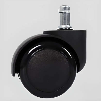 Modern Blue Round Alloy Backless Leather Stool