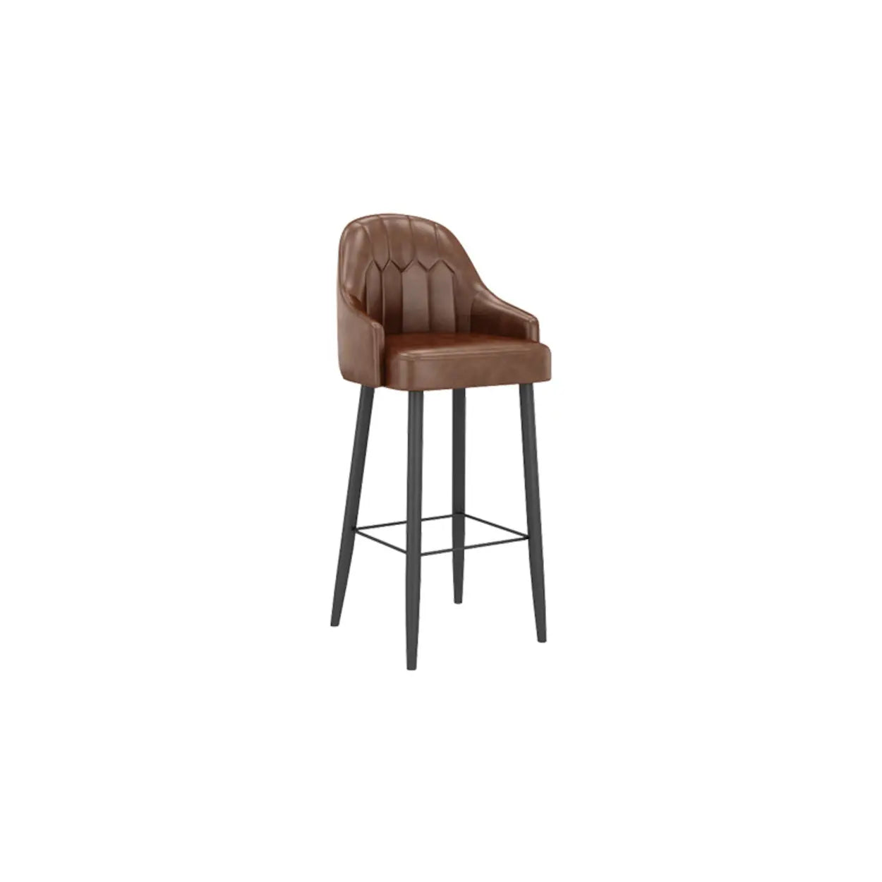 Lighom modern square leather metal bar & counter stools