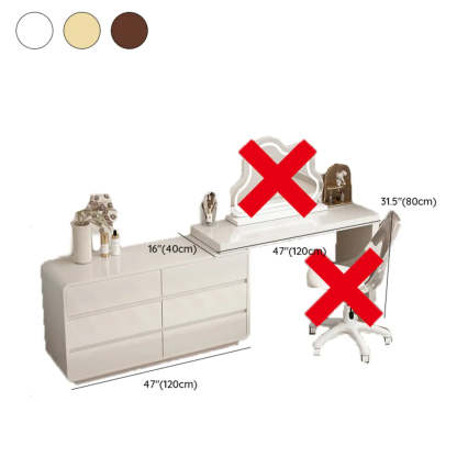 Modern Cloud-Shaped Mirror Polymer LED White Vanity — Wood/ White