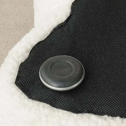 Modern Cloud Storage Ottoman Bench in Plush Fabric — Purple