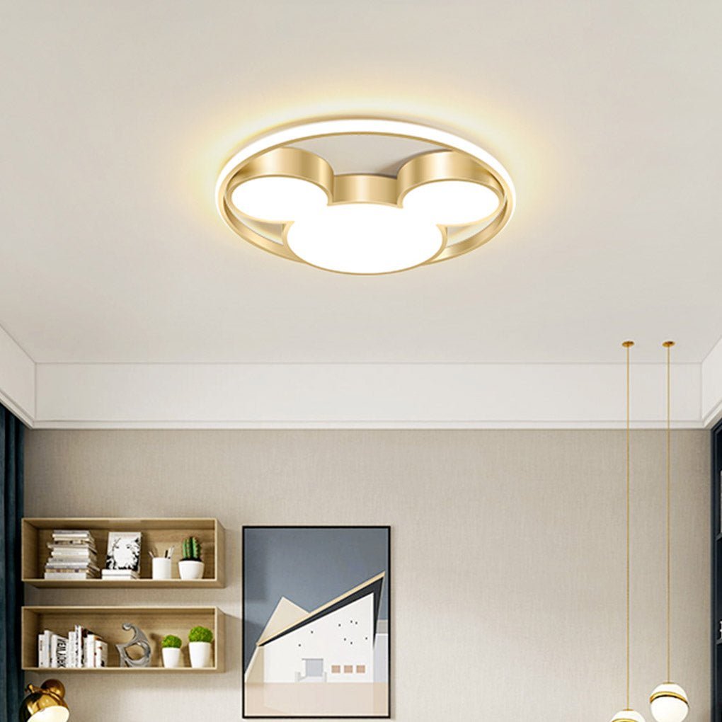 Modern Creative Cartoon Three Tone Light LED Energy Saving Ceiling Lamps-Lighom