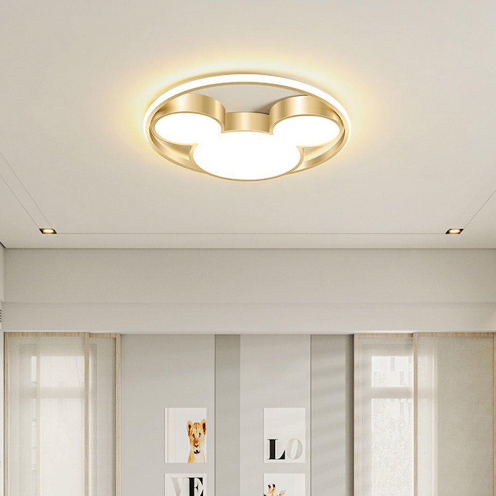 Modern Creative Cartoon Three Tone Light LED Energy Saving Ceiling Lamps-Lighom