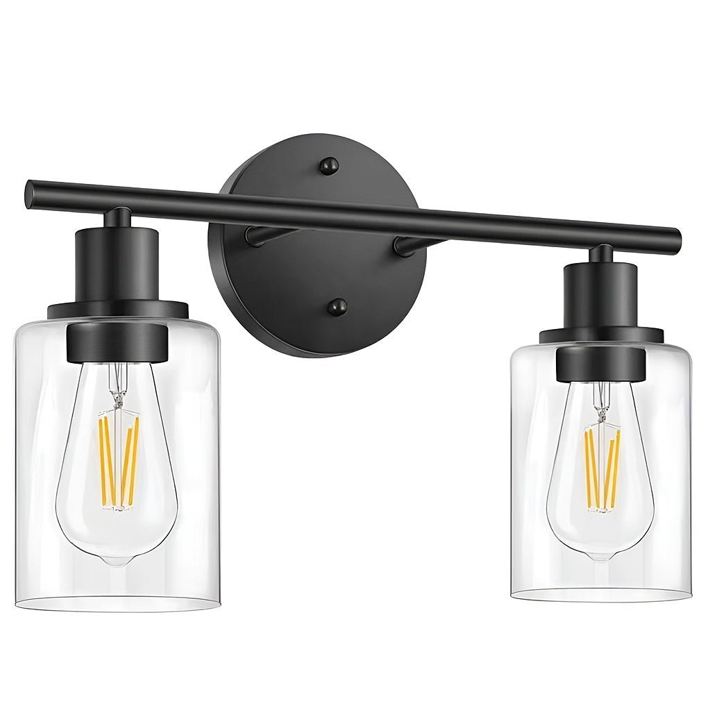 Industrial Plug-In Glass Wall Sconce Creative Bathroom & Bedroom Vanity Lighting-Lighom