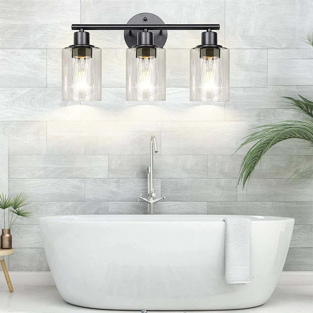 Industrial Plug-In Glass Wall Sconce Creative Bathroom & Bedroom Vanity Lighting-Lighom