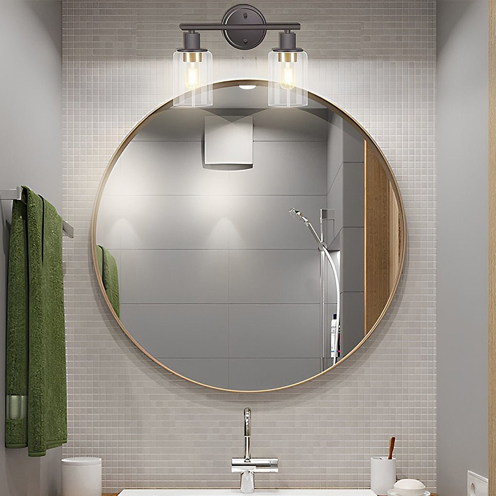 Industrial Plug-In Glass Wall Sconce Creative Bathroom & Bedroom Vanity Lighting-Lighom