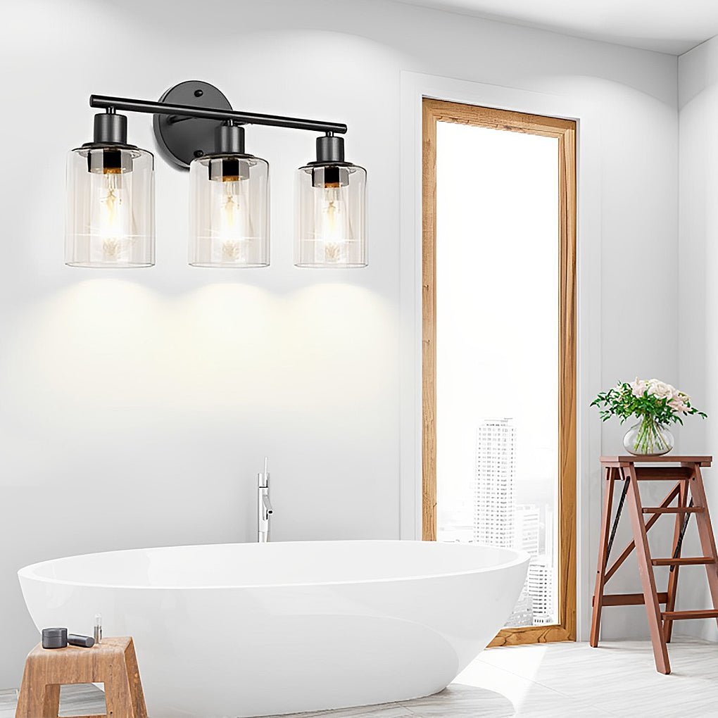 Industrial Plug-In Glass Wall Sconce Creative Bathroom & Bedroom Vanity Lighting-Lighom