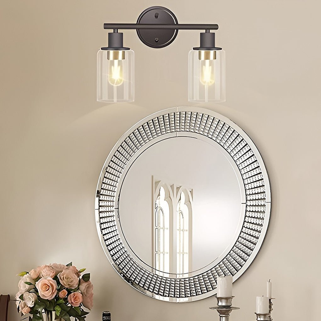 Industrial Plug-In Glass Wall Sconce Creative Bathroom & Bedroom Vanity Lighting-Lighom