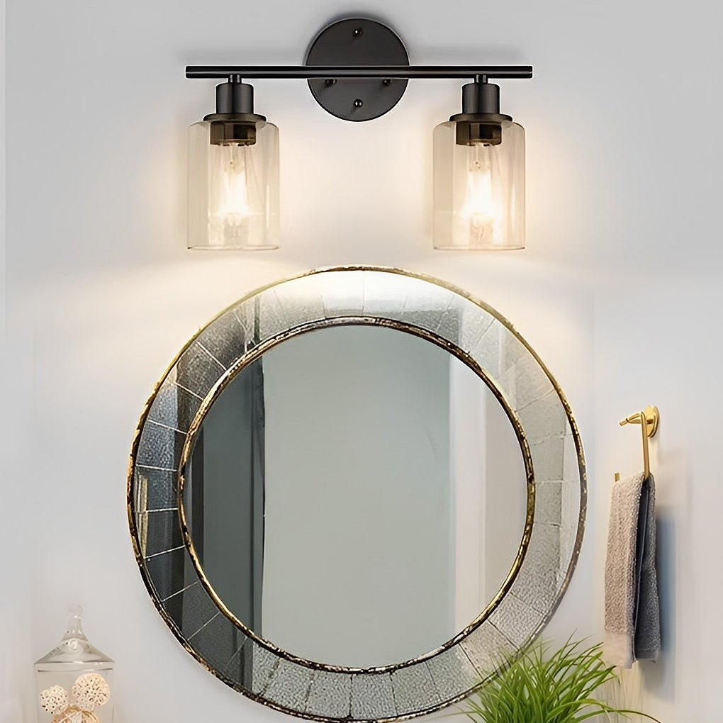 Industrial Plug-In Glass Wall Sconce Creative Bathroom & Bedroom Vanity Lighting-Lighom