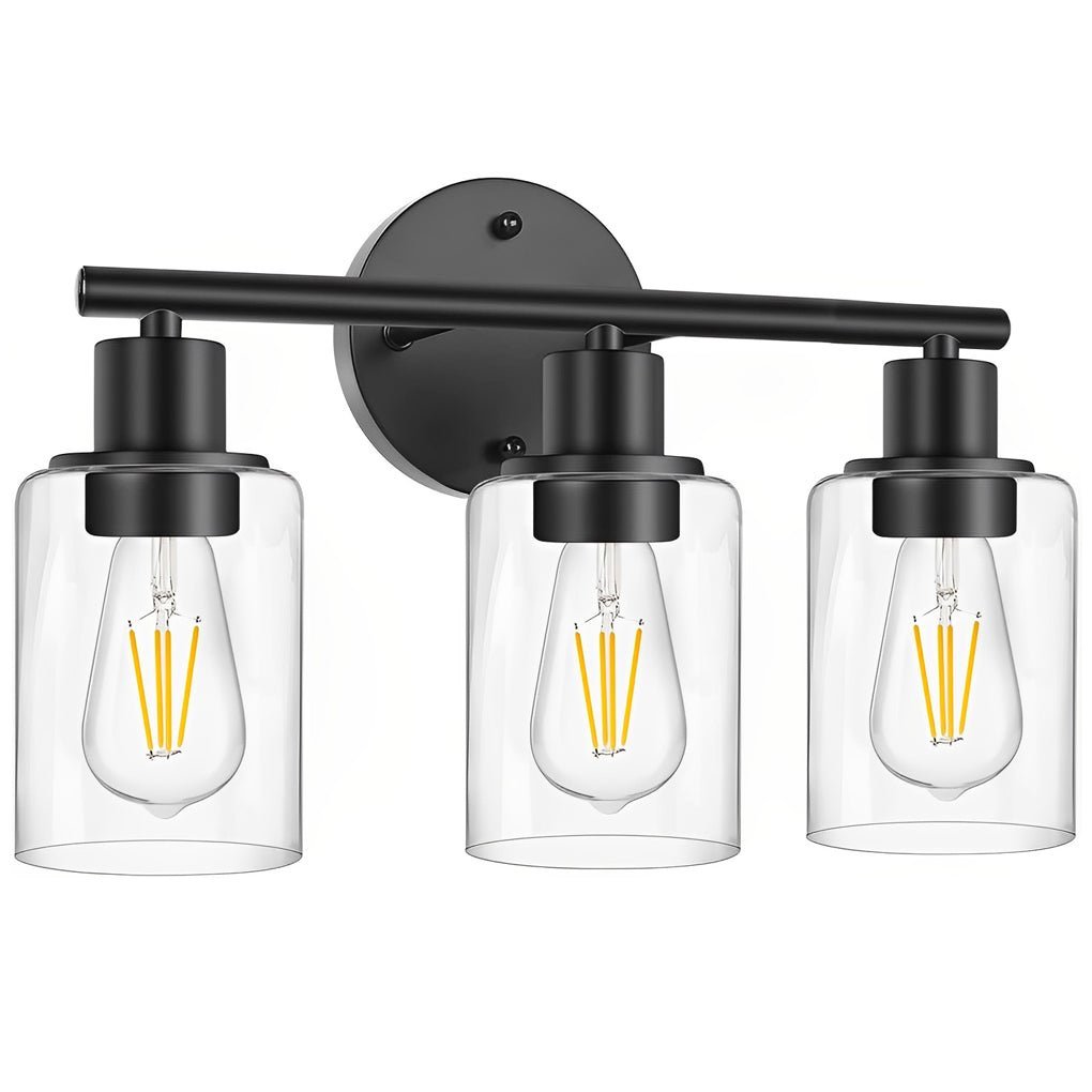 Industrial Plug-In Glass Wall Sconce Creative Bathroom & Bedroom Vanity Lighting-Lighom
