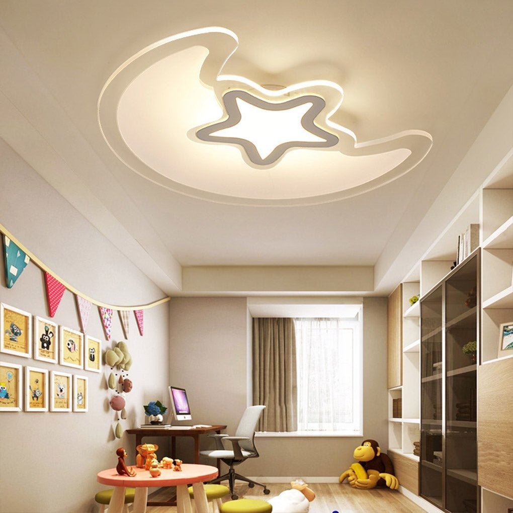 Modern Moon Star Dimmable Ceiling Light