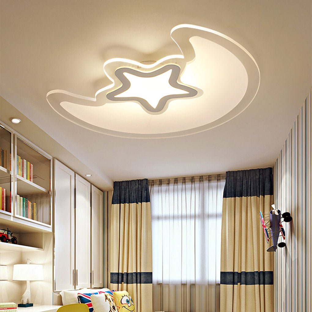 Modern Moon Star Dimmable Ceiling Light
