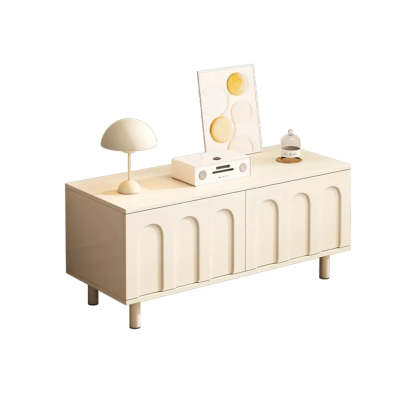 Modern Cushioned Entryway Shoe Bench with Storage — Natural/ White