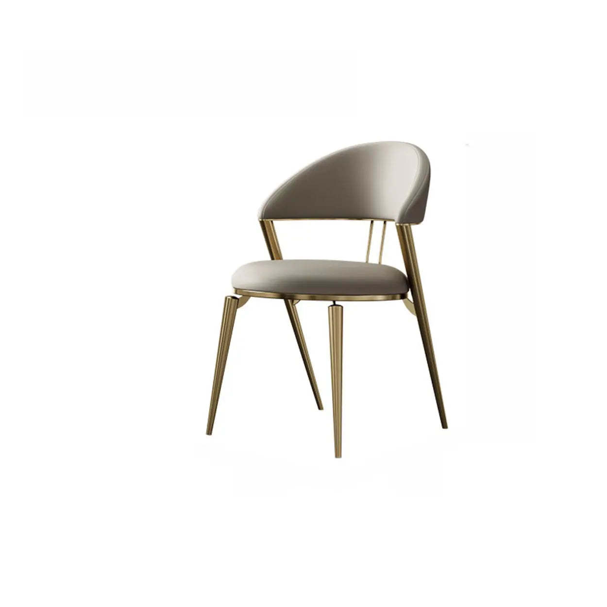 Modern Ergonomic Faux Leather Dining Chair