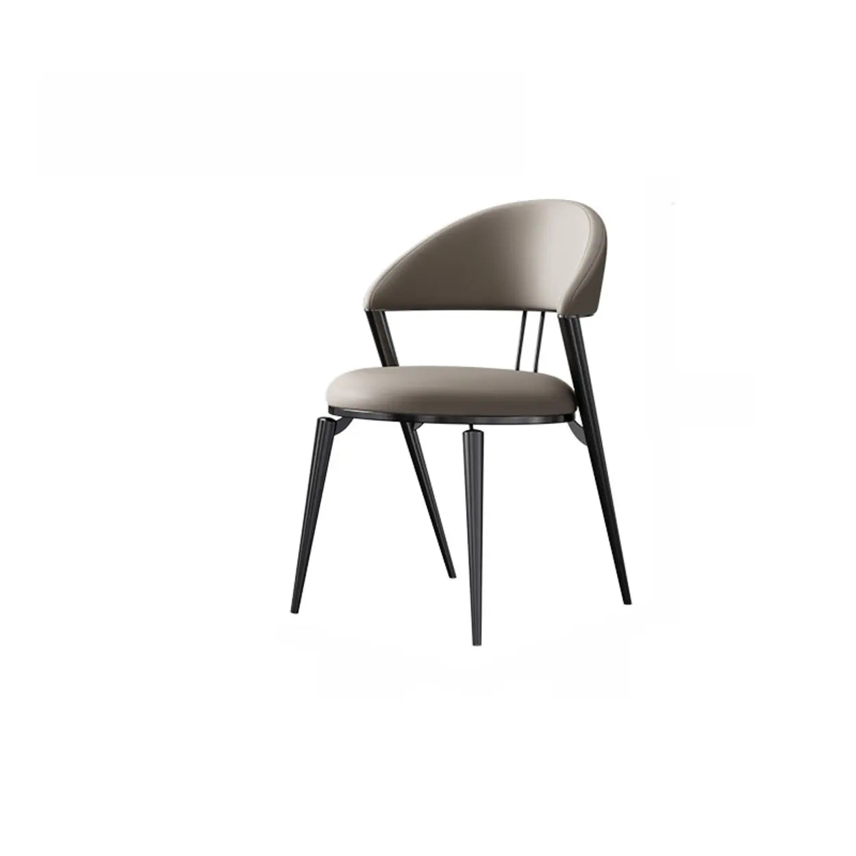 Modern Ergonomic Faux Leather Dining Chair
