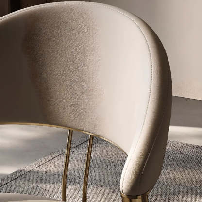 Modern Ergonomic Faux Leather Dining Chair